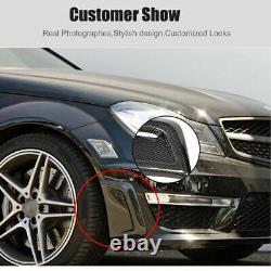 Couvercle de ventilation latérale de pare-chocs en fibre de carbone pour Mercedes Benz C Class W204 C63 AMG