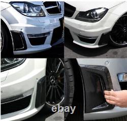 Couvercle de ventilation latérale de pare-chocs en fibre de carbone pour Mercedes Benz C Class W204 C63 AMG