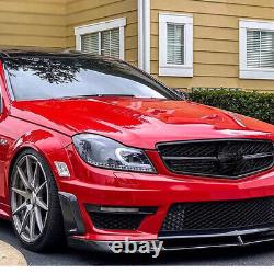 Couvercle de ventilation latérale de pare-chocs en fibre de carbone pour Mercedes Benz Classe C W204 C63 AMG