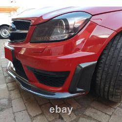 Couvercle de ventilation latérale de pare-chocs en fibre de carbone pour Mercedes Benz Classe C W204 C63 AMG