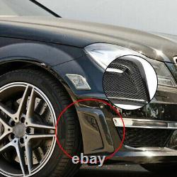 Couvercle de ventilation latérale de pare-chocs en fibre de carbone pour Mercedes Benz Classe C W204 C63 AMG