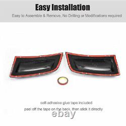 Couvercle de ventilation latérale de pare-chocs en fibre de carbone pour Mercedes Benz Classe C W204 C63 AMG