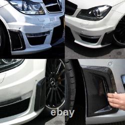 Couvercle de ventilation latérale de pare-chocs en fibre de carbone pour Mercedes Benz Classe C W204 C63 AMG