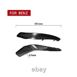 Couverture d'entrée d'air de spoiler de pare-chocs avant en fibre de carbone pour Benz W205 S205 C63S AMG