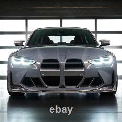 Couverture de grille d'aération latérale de pare-chocs avant de style carbone pour BMW G80 M3 G82 M4 21-23