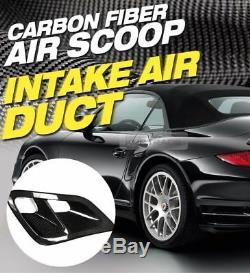 Fibre De Carbone Garde-boue Arrière Air Scoop Admission D'air Conduit Pour Porsche 991 Turbo (997)