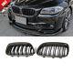 Grille Avant En Fibre De Carbone à Double Ligne Pour Bmw Série 5 F10 F11 F18 M5 14-17
