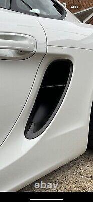 Moulures de ventilation latérale / prise d'air en fibre de carbone pour Porsche Cayman/Boxster 981 2013-2016