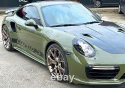 Porsche 911 991.2 GT3 RS prises d'air latérales en fibre de carbone adaptées à la 991 Turbo