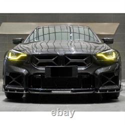 Pour BMW M2 G87 Coupé 2022UP Couverture des inserts de conduits d'admission d'air avant en fibre de carbone sec