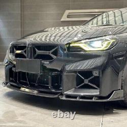 Pour BMW M2 G87 Coupé 2022UP Couverture des inserts de conduits d'admission d'air avant en fibre de carbone sec