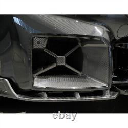 Pour BMW M2 G87 Coupé 2022UP Couverture des inserts de conduits d'admission d'air avant en fibre de carbone sec