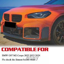 Pour BMW M2 G87 Coupé 2022-24 Ensemble d'Entrée d'Air Avant Inserts de Conduit d'Admission en VRAI CARBONE