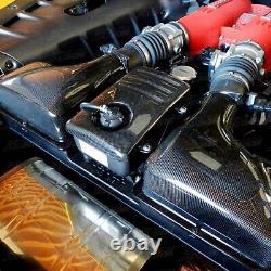 Pour Ferrari F430 2005-2009 Couverture d'admission centrale en fibre de carbone.