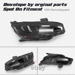Pour Honda Civic FC FK7 FK8 LHD Conduit d'admission de phare en fibre de carbone gauche et droite