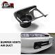 Pour Honda Integra Dc2 Jdm, Garniture De Conduits D'admission D'air En Fibre De Carbone Pour Pare-chocs Avant.