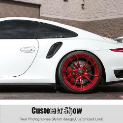 Pour Porsche 911 991 Turbo S 2 portes 2014-16 Couvercle de prise d'air latérale en carbone sec