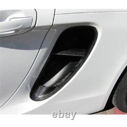 Pour Porsche 981 Boxster 2013-2015 Fiber Air Intake Side Scoop Cover Trims