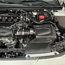 Prise d'air froid à induction à haut débit en fibre de carbone sec pour Honda Civic 11ème 2022+