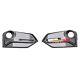 Revêtement De Phare Antibrouillard Avant En Fibre De Carbone Avec Grille D'admission D'air Pour Honda Civic Fk8 Type-r