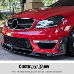 Revêtement de ventilation latérale de pare-chocs en fibre de carbone pour Mercedes Benz Classe C W204 C63 AMG