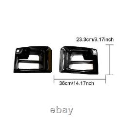 S'adapte BMW M2 G87 Coupé 2022-24 Inserts de conduits d'admission d'air avant en carbone sec Trim
