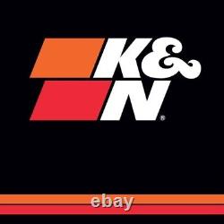 Système d'admission d'air K&N Performance + Filtre à air universel avec dessus en fibre de carbone
