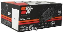 Système d'admission d'air de performance K&N + filtre à air universel avec dessus en fibre de carbone